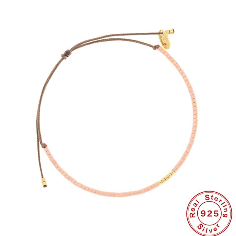 

S925 стерлингового серебра бисер богемской бирюзы смешанного цвета Xiaomi бисер Dopamine браслет пляжный браслет 925 Silver