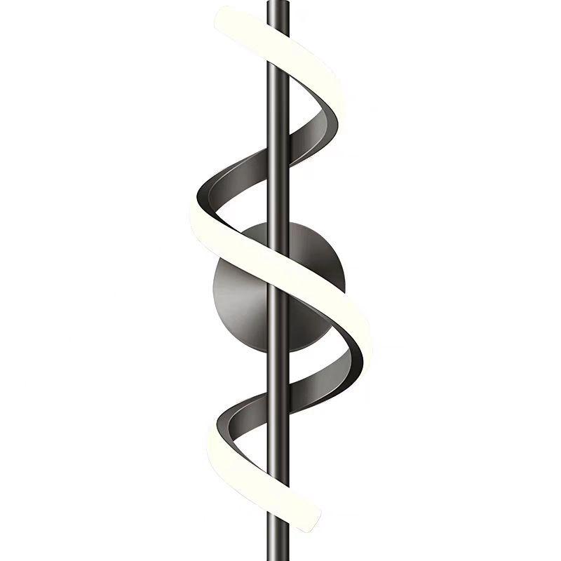 Modern Minimalist LED Spiral Wall Light - Warm Soft Bedroom Decor & Aisle Illumination