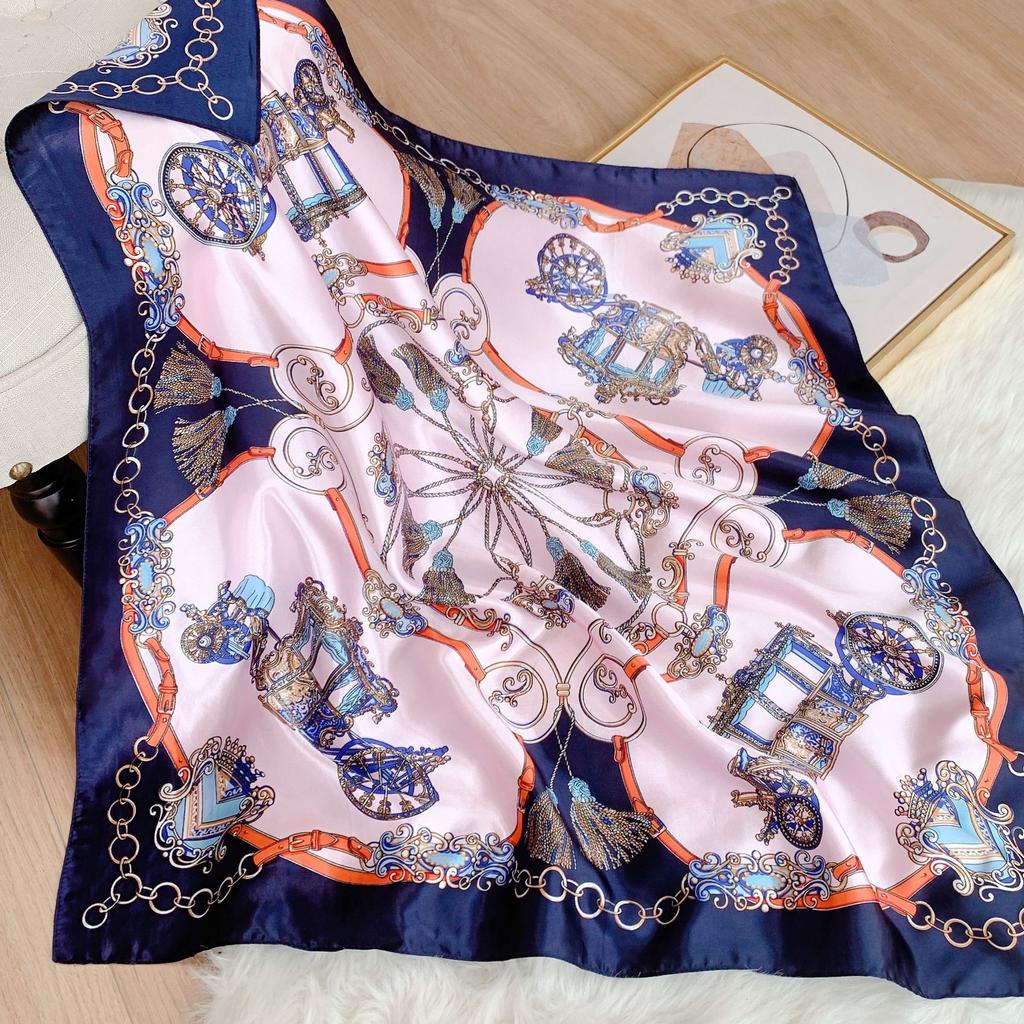 Luxury Silk Satin Shawl Women Muslim Scarf Hijab Print Plain Female Hair Band Wrist Wraps Neckercheif Bufanda