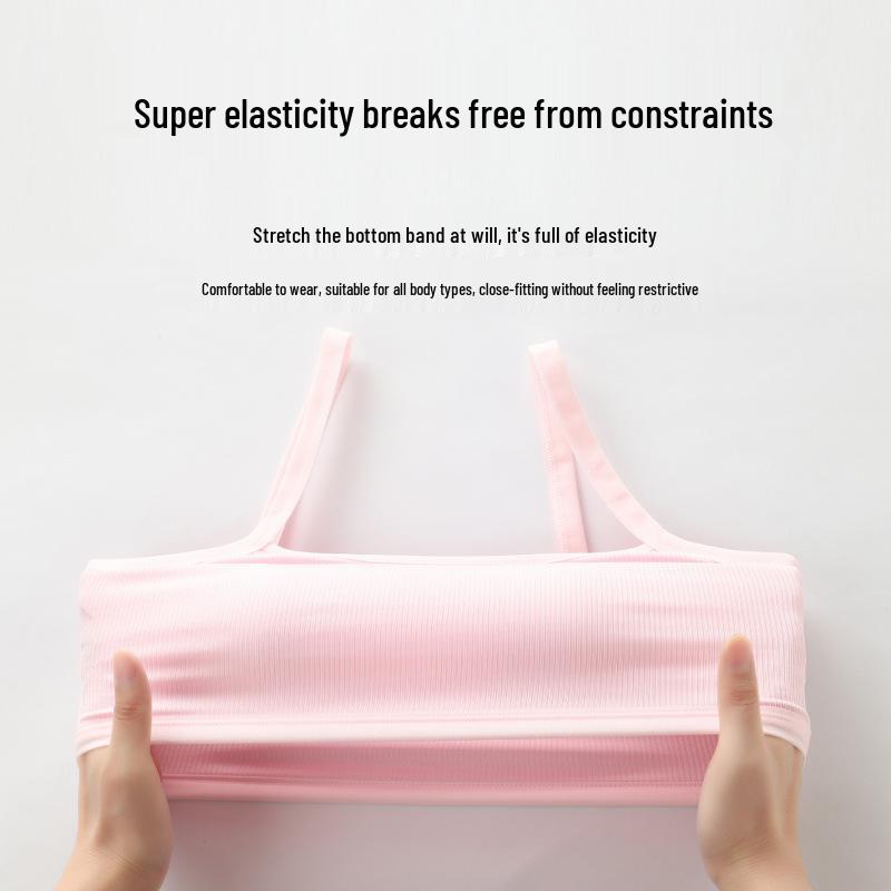 Girls' Developmental Puberty Tank Top: Elementary to High School Student Underwear, Inner Wear, Wrap Chest Bra