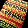 Reflective Student Driver Magnets Stickers Student Driver Driver Bumper Magnets  Driving School Car