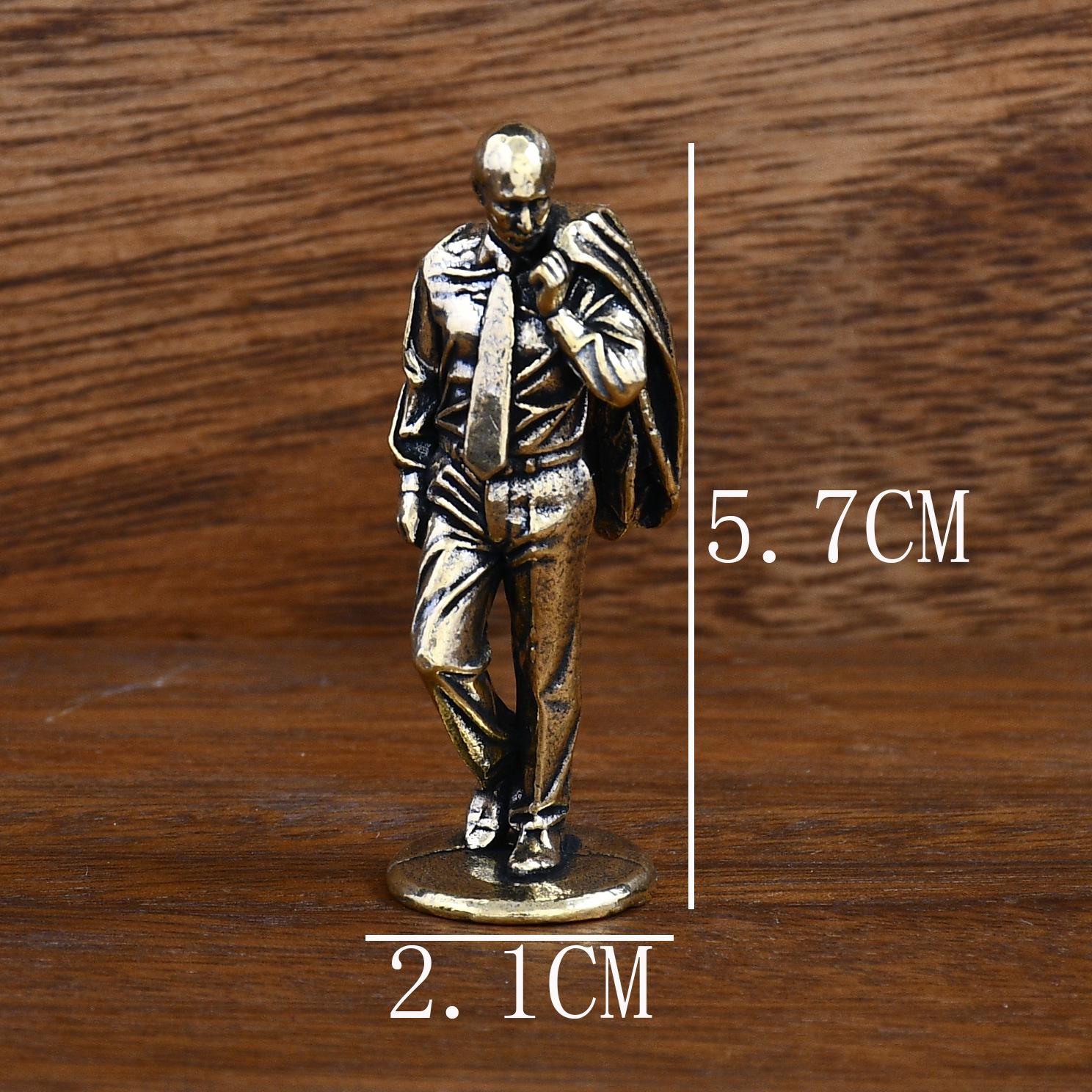 Great Emperor Brass Cross-Built Desktop Ornament