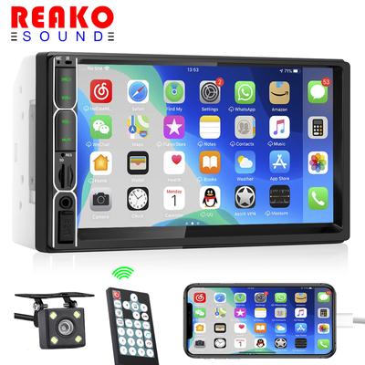 2-DIN Bilradio 7" HD Autoradio Multimedia Spelare 2DIN Pekskärm Auto Ljud Bilstereo MP5 Bluetooth USB TF FM Kamera 7013