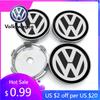 2026 Hot For Volkswagen VW 4PCS 60mm Repack Wheel Center Cap Logo Hub Cover Badge Emblem For Volkswagen Polo Passat B5 B6 B7 T4