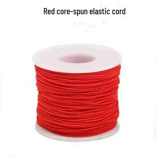 

Wenwan Elastic Thread for Beading Buddhist Bracelets - Durable and Core-Filled String for Beads 1.2mm/15m per roll красный