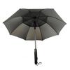 Sun Umbrella with Fan and Sprayer 8 Ribs Portable 3 in 1 UV Blocking Umbrella for Outdoor  