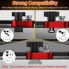 Thin Crack Table Saw Jig Guide 3 Pulleys Limiters for 3/8x3/4in U Slot 1/4x3/8in T Slot