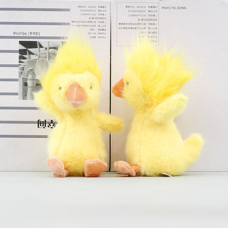 Plushie With Duck Pp Cotton Filling Short Fur Stuffed Doll For Kids Room Decor