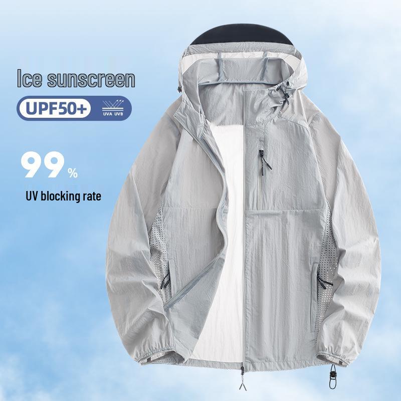 

Unisex Lightweight UV Protection Summer Hooded Jacket M
