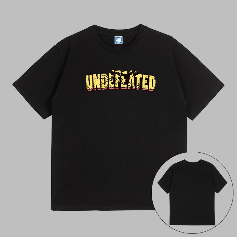 

Хлопковая мужская женская футболка с коротким рукавом Undefeated Five-bar Graffiti Basic Printing для пары, трендовая, от известного бренда XXXXXL