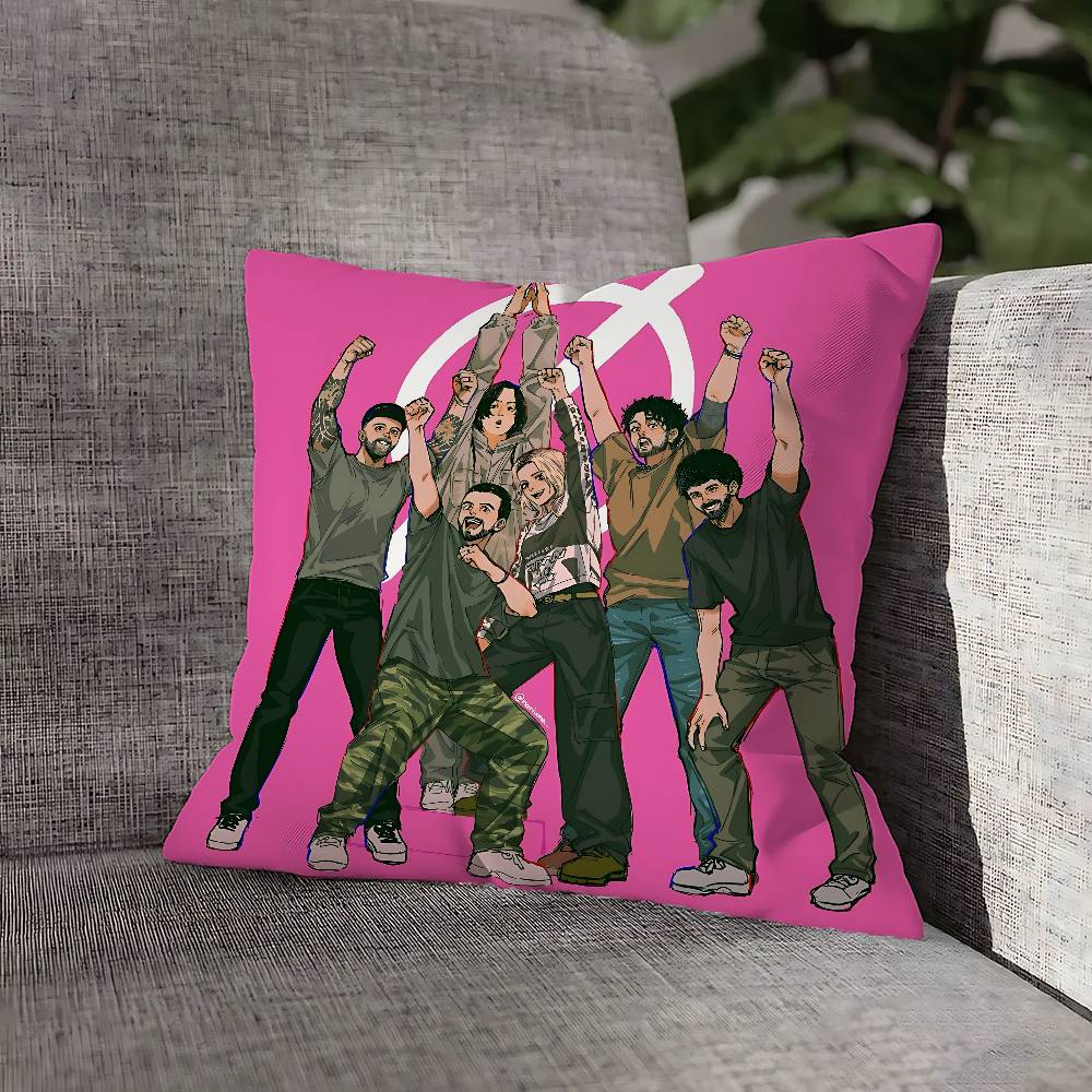 Rock E-Emily A-Armstrong Throw Pillow Case For 45x45cm 40x40cm 55x55cm 50x50cm 30x30cm Square Car Pillowcase Shell