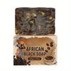 5.29oz African Black Soap, Coffee Soap, Contains Shea Butter, Cocoa Pods, Suitable for All Skin Types, Can Be Used Throughout