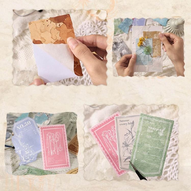20 fournitures de loisirs créatifs en papier résistant à la décoloration, avec autocollants au design rétro, pour le scrapbooking et les projets de journal créatif