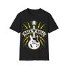 Rock'n'Roll Guitar T-Shirt, Rock Music Fan Tee, Regular Fit Top