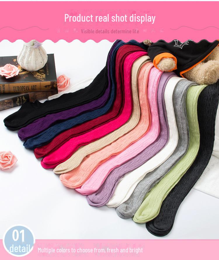 

Весенние трикотажные леггинсы для девочек из хлопка с вертикальными полосками - антипиллинговые танцевальные колготки Size 135