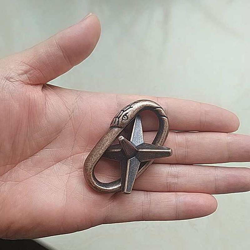 Difficult Disentanglement Brain Teaser Metal Puzzles For Adults and Kids Smart Logic IQ Test Mind Challenge Educational Toys