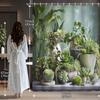 Whimsical Greenery and Kittens Shower Curtain - Adorable Bath Decor, Perfect for Those Who Love Cute and Nature-Inspired Designs