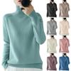 2026 Autumn Winter Women Pullover Long Sleeved Knitted Sweater Standing Collar Autumn Winter Top Sweater Women Sweaters