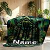 Custom Name Personalized Borussia Monchengladbach Print Blanket, Home Decor, Bedroom, Sofa, Camping, Couch, Gifts for Birthday Christmas