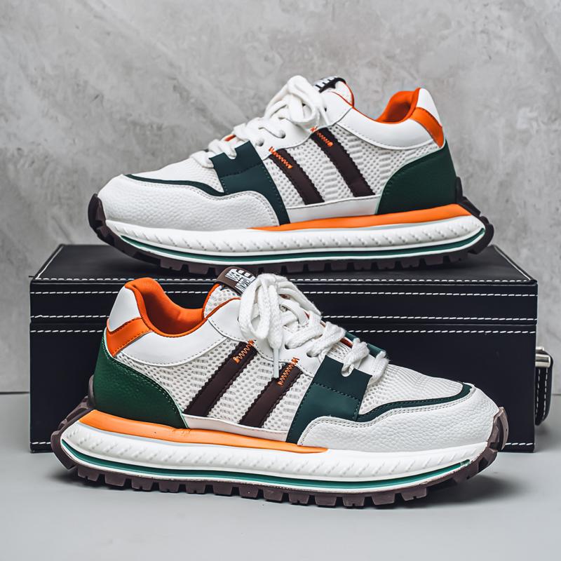 

Новая мужская модная повседневная обувь для мальчиков и студентов, трендовые удобные кроссовки на мягкой подошве, мужские классические дышащие кеды 44 бежевый/зелёный