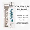 Hollow Bookmark Ruler Creative Beautiful Resistant Painting Drawing Ruler for Students To Learn School Campus Office Stationery