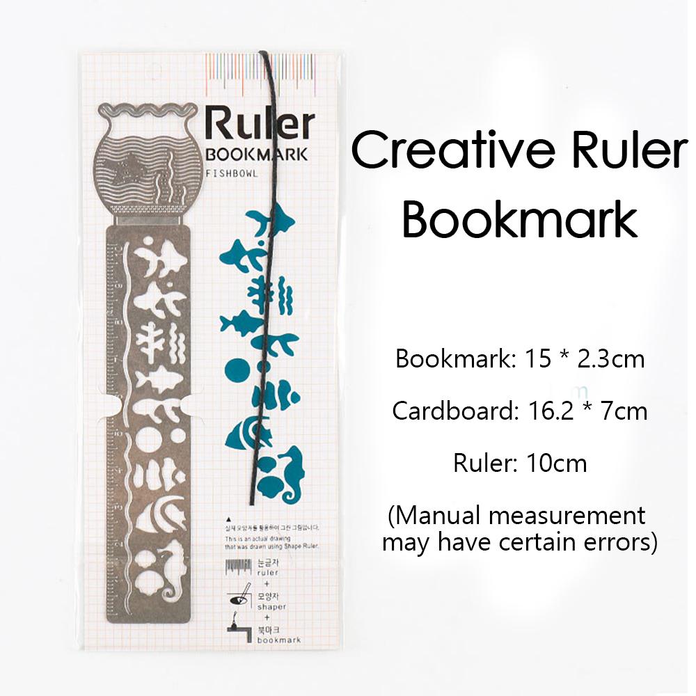 Hollow Bookmark Ruler Creative Beautiful Resistant Painting Drawing Ruler for Students to Learn School Campus Office Stationery
