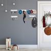 4 Pieces Key Rail Wall Hooks 4 Hooks, Key Holder Hanger for Wall Decorative, Self-Adhesive Towels Key Bag Organizer Rack for Entryway Hallway Kitchen