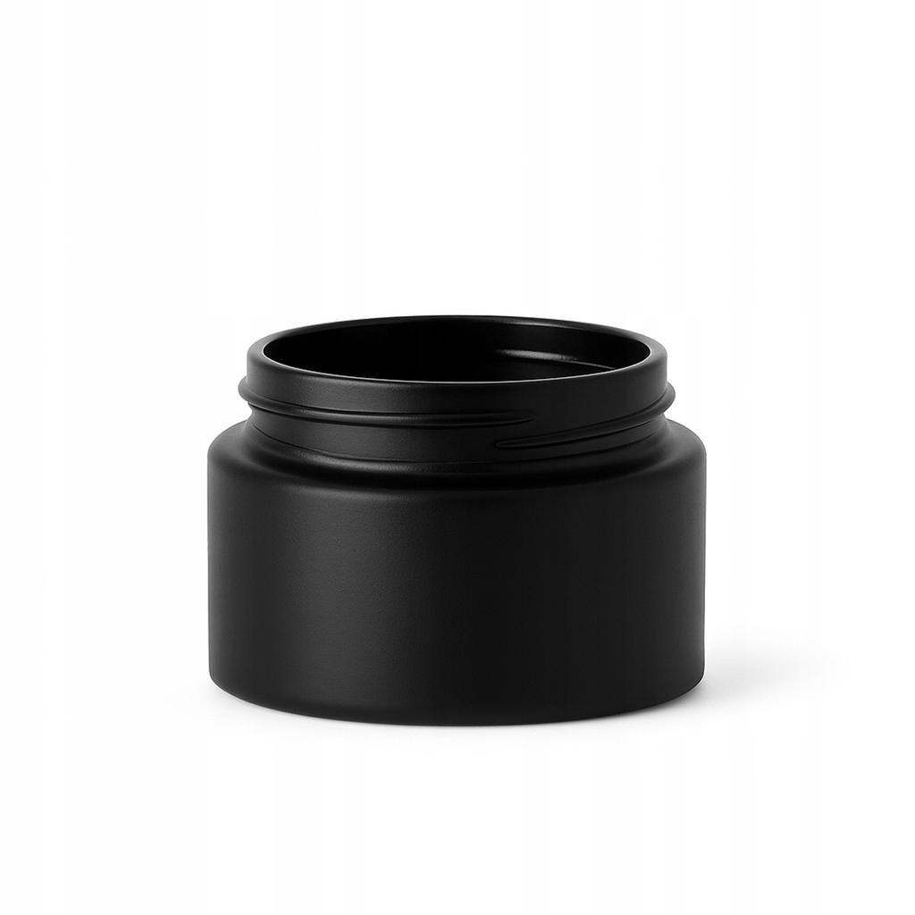 5x Glass Jar BLACK MATT 30g for Cream Balm Cosmetics Ointment Gel
