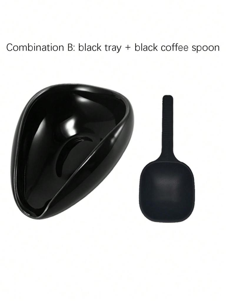 1pcs Coffee Beans Dosing Measuring Tray Coffee Tea Leaves  measuring spoon for coffee weighing plate White porcelain tea dispens