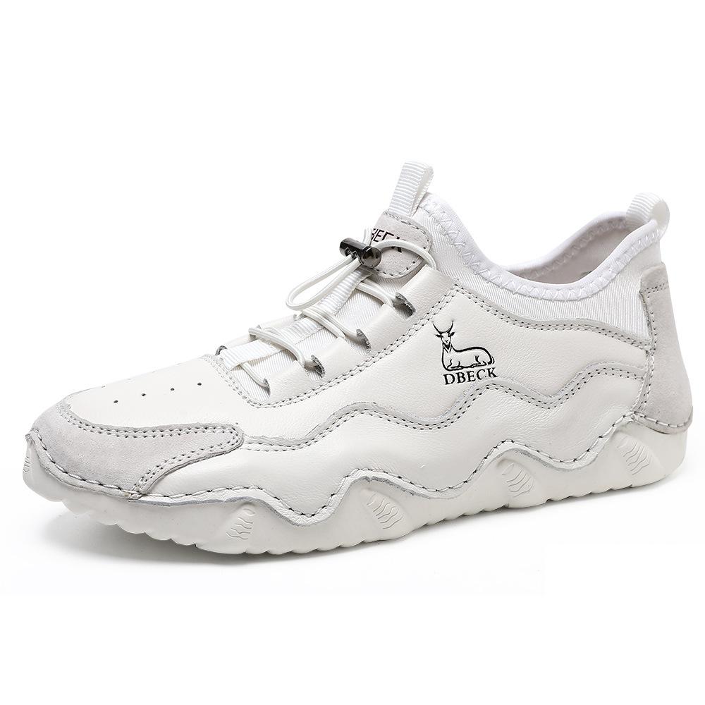 Top Layer Leather Cowhide Plus Size Women's Shoes Outdoor Casual Shoes Autumn and Winter Sports Shoes