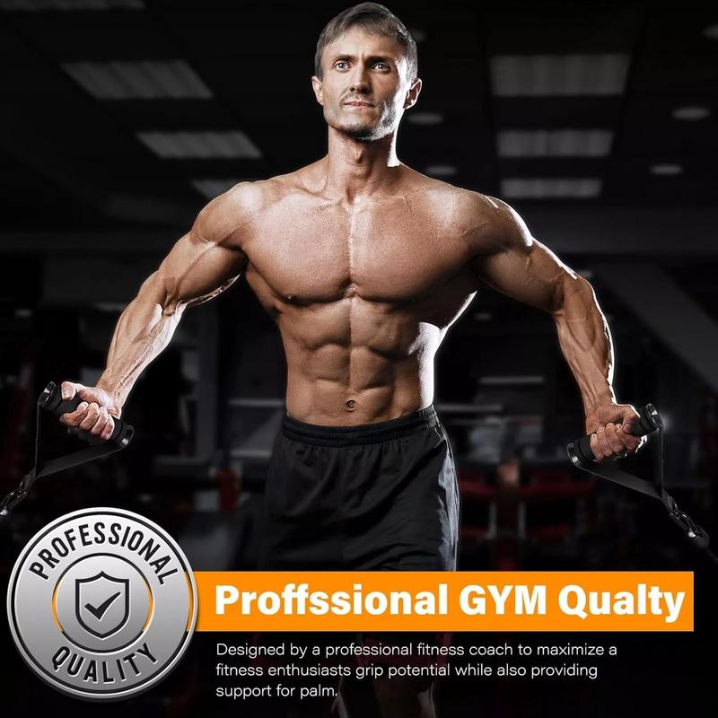 Heavy Duty Exercise Handles Ergonomic Exercise Gym Handles Strong Grip Gym Equipment Sturdy Heavy Duty Working Out Handles For