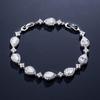 ODM  Brass Teardrop Zircon Tennis Bracelet Cubic Zirconia Charm Durable Finish for Women Fashion Stores Gift Set