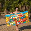 Cute Cartoon Super Zings Microfiber Blanket Quick Drying Beach Towels Oversized Printing Super Absorbent Pool Towel Blanket