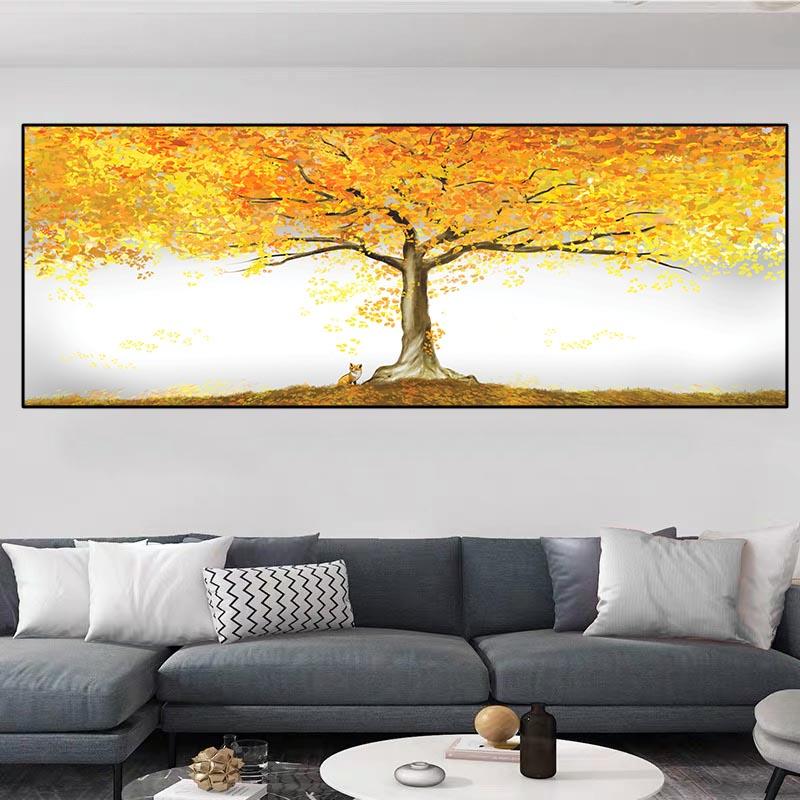Abstract Tree of Life Oil Canvas Painting Landscape Posters and Prints Wall Art Pictures Cuadros Living Room Home Decor No Frame