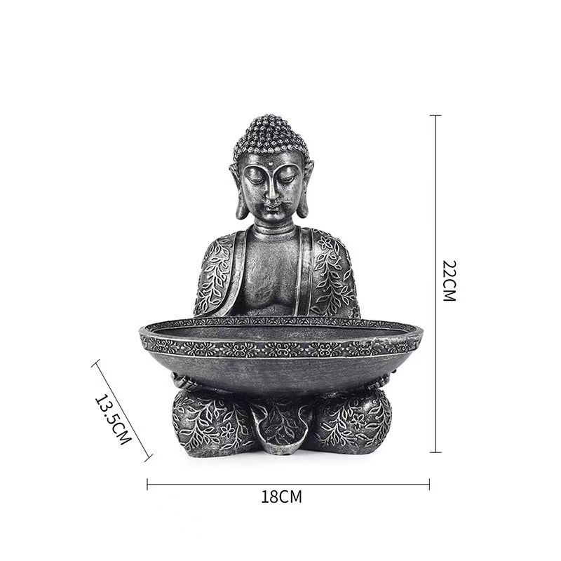 Elephant Buddha Statue Thailand Buda Resin Huddhism Figurines Fengshui Hindu Sitting Buddha Figurine Living Room Home Decor Gift