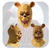 The Pooh Winnie Blood And Honey Latex Mask Halloween Horror Bear Cosplay Props