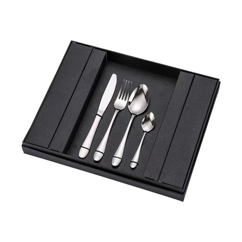 Stainless Steel 24-Piece Cutlery Set for 6 – Includes Knife, Fork, Spoon – Gift Boxed