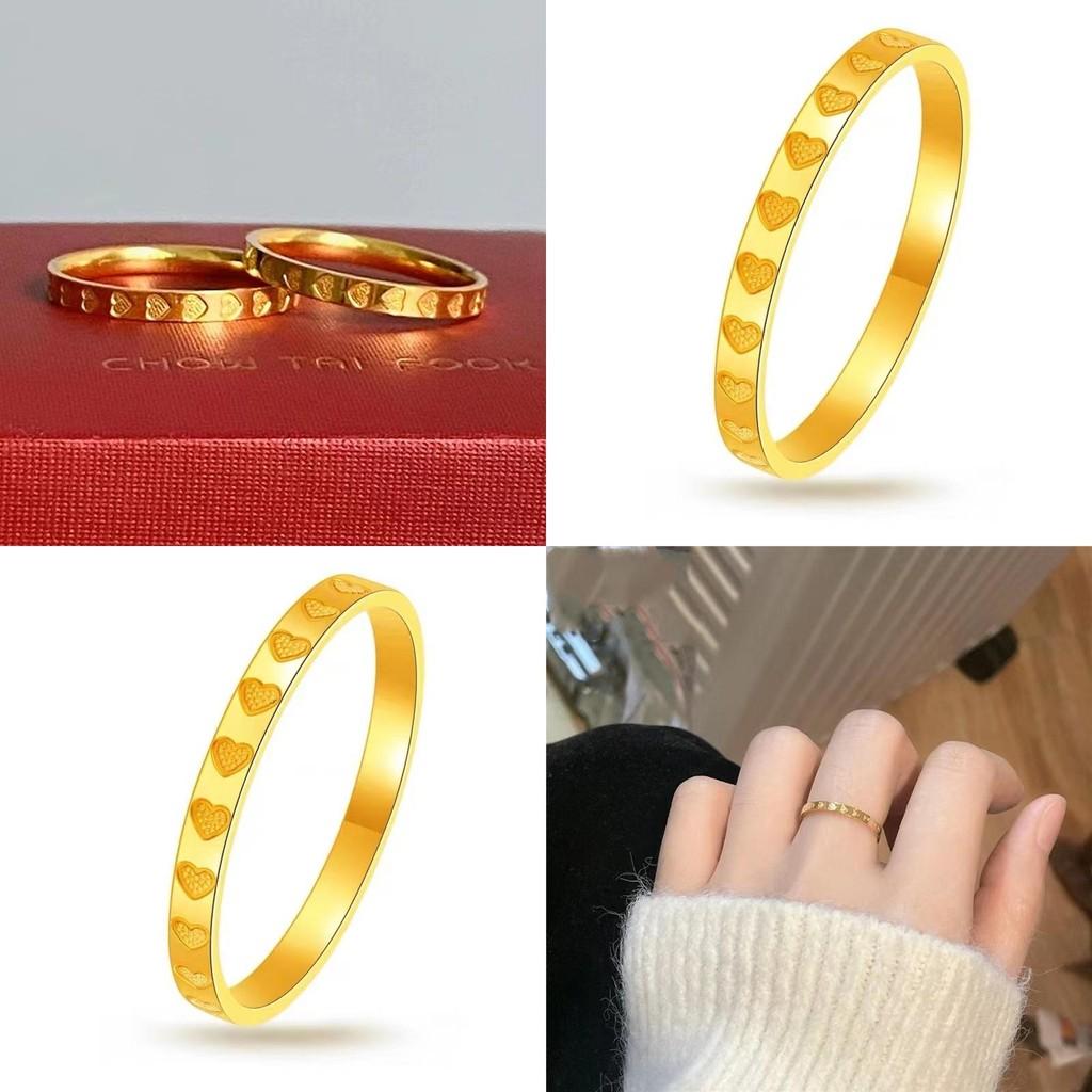 Chic Gold Plated Heart Ring Perfect For Gifts On Special Occasions And Celebrations