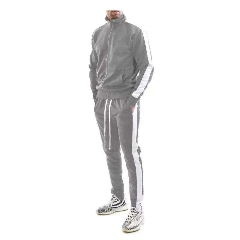 Customizable European and American Autumn/Winter Hooded Sports Suits for Young Men