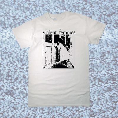 Violent Femmes band Maglietta da uomo 100% Cotone Magliette da uomo Top Bianco Unisex Tutte le Taglie 96