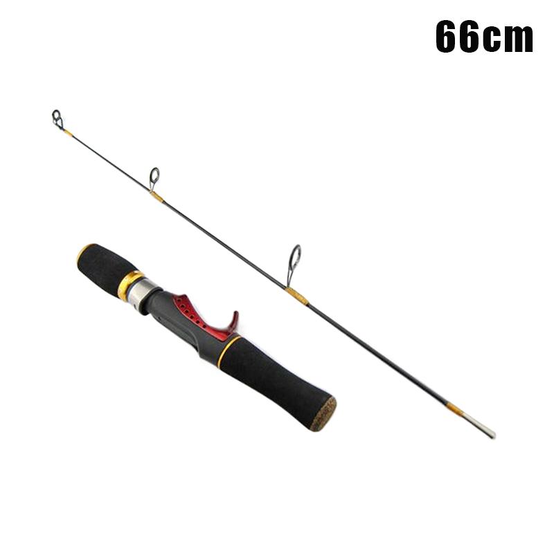 52Cm/66Cm Mini Portable Winter Ice Fishing Rods Spinning Casting Hard Rod Fishing Rod Fishing Equipment