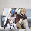 Bungo Stray Dogs Rampo Blankets Flannel All Season Multifunction Warm Throw Blanket for Home Office Rug Piece
