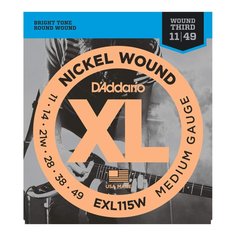 D Addario EXL115W Electric Guitar Strings x 3 Sets
