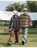 Mountain Style Retro Colorblock Stripe Sweater - Trendy American Knitwear for Couples (Autumn/Winter)