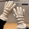 Winter Touch Screen Cycling Gloves For Women Thick Windproof Ski Snow Mittens