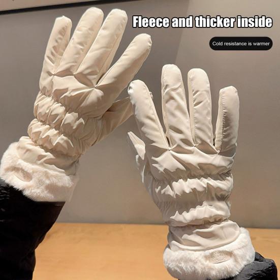 Winter Touch Screen Cycling Gloves For Women Thick Windproof Ski Snow Mittens