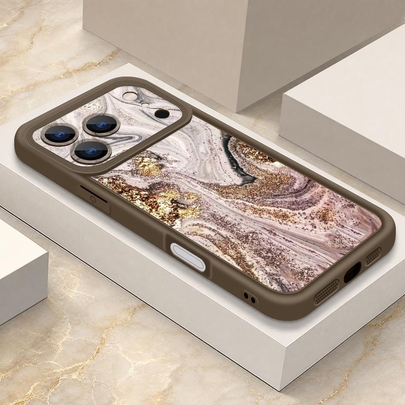 Marble Pattern Phone Case For iPhone 17 Pro Max Shockproof Bumper Soft Cover For iPhone 16 15 14 13 Pro Max 16E 17E