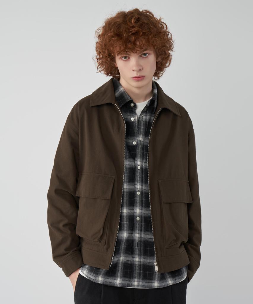Untapped Studio Twill Cotton Utility Blouson Denim Jacket 3 Colors