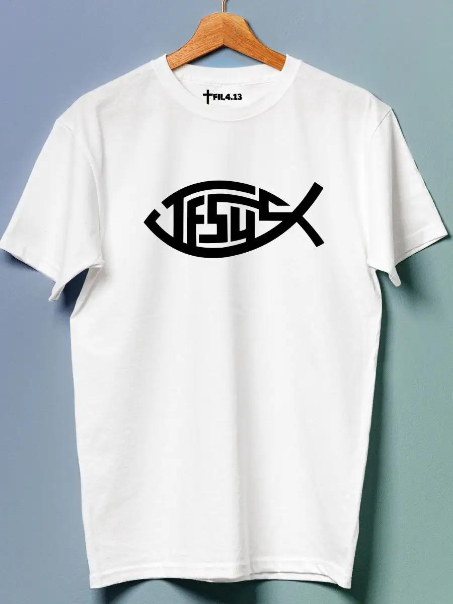 Bright fashionable elegant T-shirt with print L