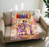 The Amazing Digital Circus Personalized Name Blanket, Pomni & Friends Cartoon Throw Blanket, Warm Keepsake Gift For Boys Girls